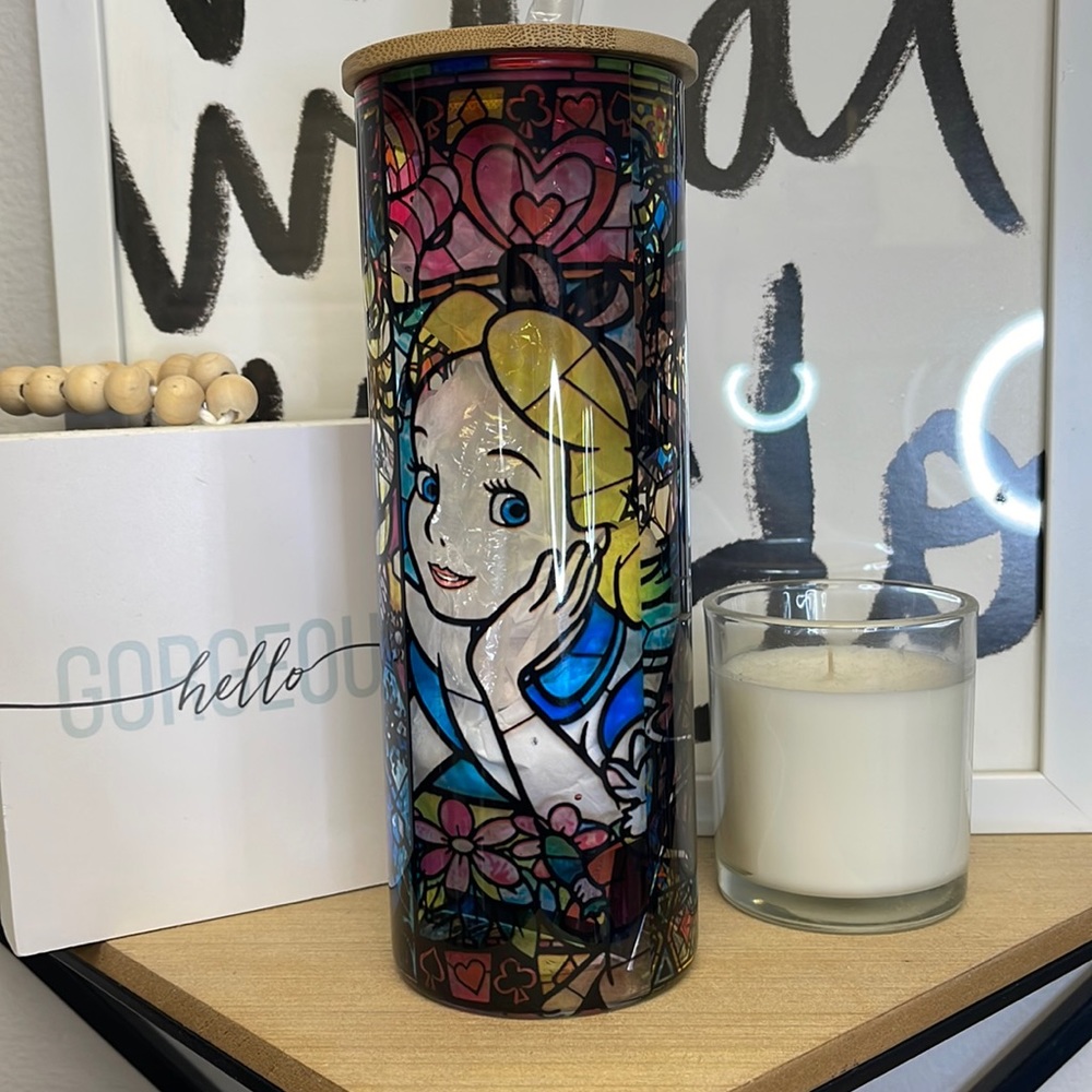 Custom Princess Stained Glass 25oz. Tumbler
